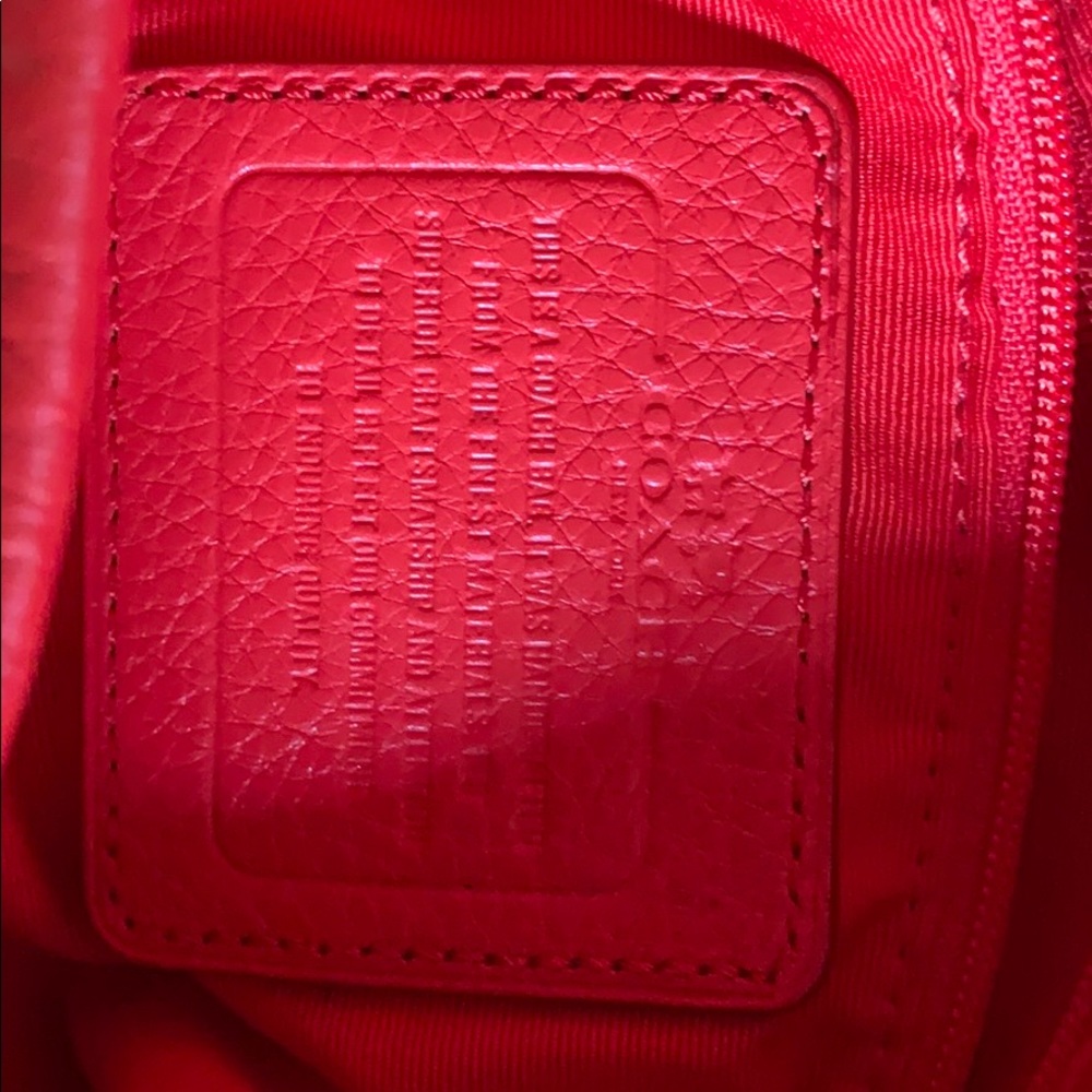 Coach Phoebe Shoulder Bag, Pebbled Red Leather - Picture 4 of 5
